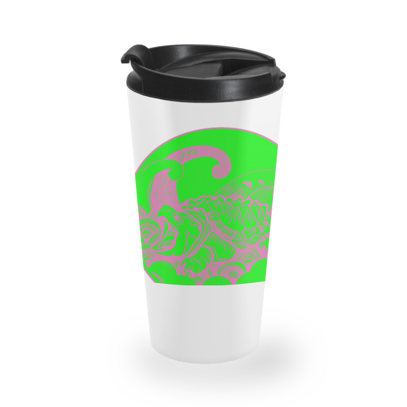 Giant Alligator Snapping Turtle - Japanese Style For Reptiles Lovers - Travel Mug | Artistshot