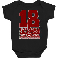 Alabama 18 Time Champions Baby Bodysuit | Artistshot