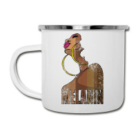 Melanin Drippin Beautiful Afro Woman Black History Feb Gift Camper Cup | Artistshot