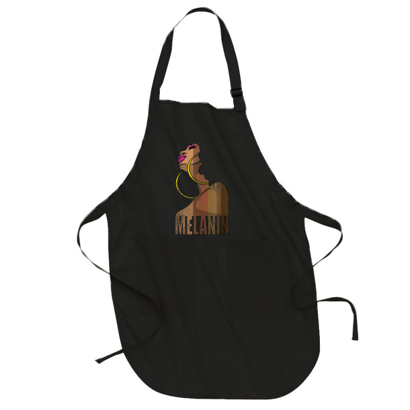 Melanin Drippin Beautiful Afro Woman Black History Feb Gift Full-length Apron | Artistshot