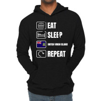 Eat Sleep British Virgin Islands Repeat Lightweight Hoodie | Artistshot