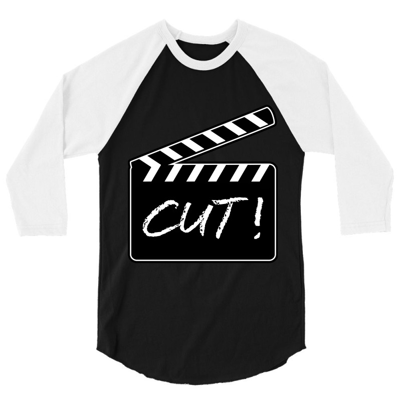 Film Clapper Board 3/4 Sleeve Shirt by Pannell Quintero | Artistshot