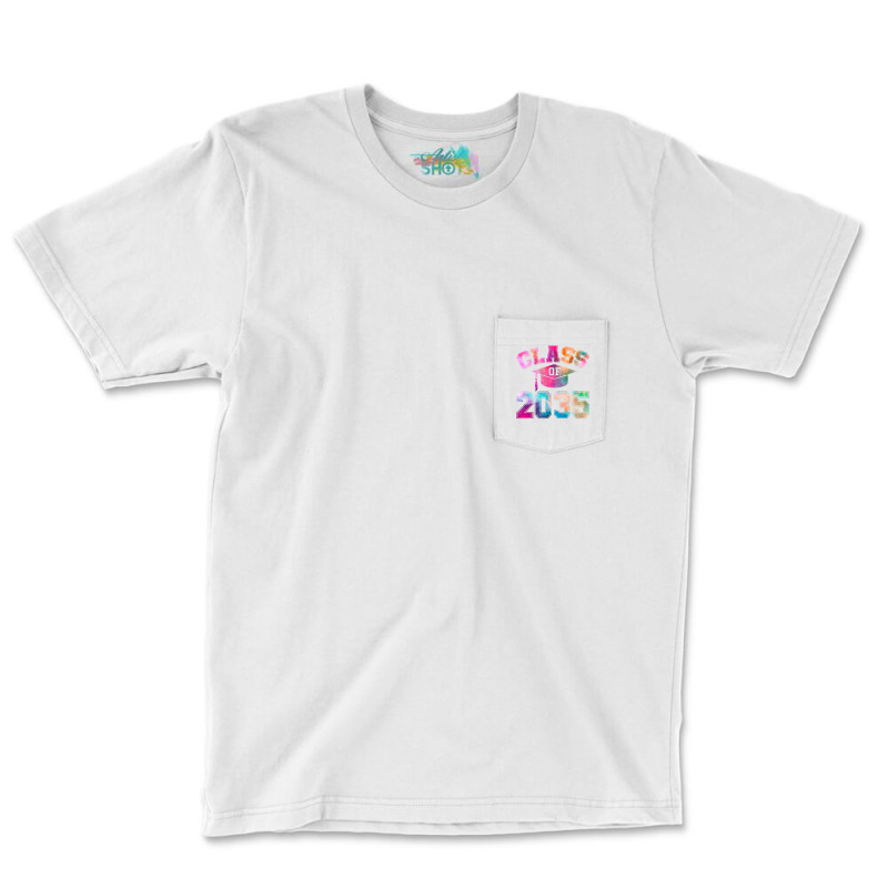 Class Of 2035 Kindergarten Grow With Me Student School Kids Pocket T-Shirt by ElizabethAtist | Artistshot