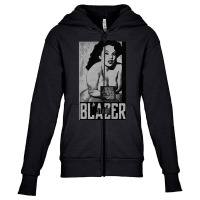 Erotic Vintage Magazine Bw Youth Zipper Hoodie | Artistshot