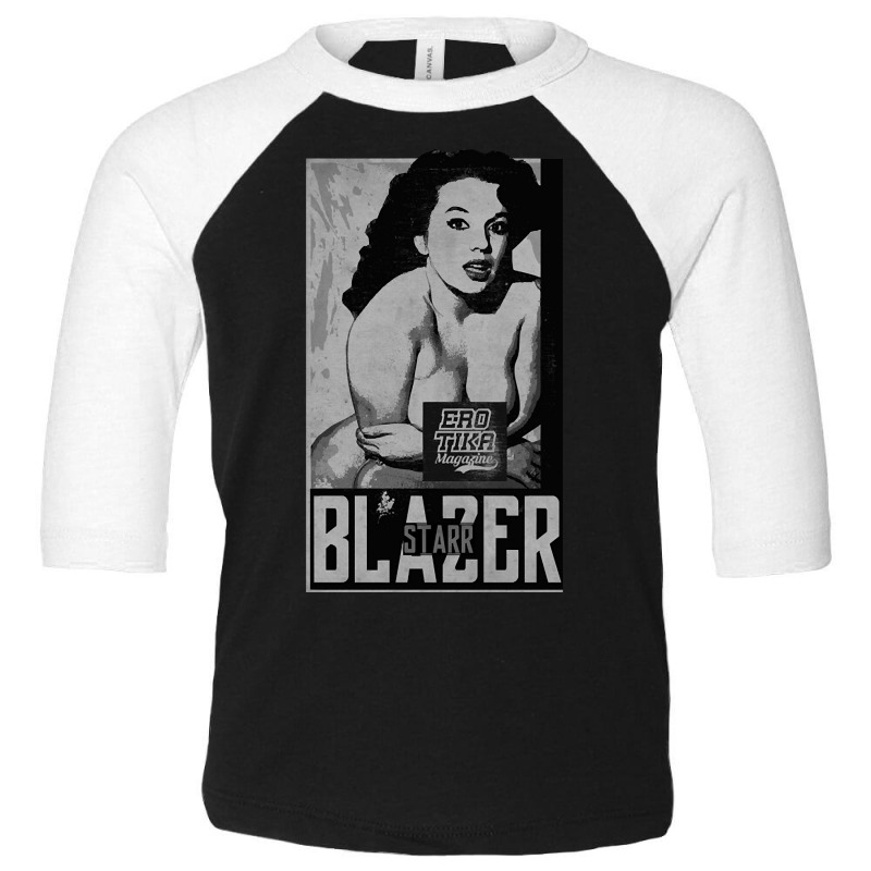 Erotic Vintage Magazine Bw Toddler 3/4 Sleeve Tee | Artistshot