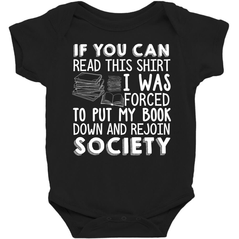 If You Can Read This Book Lovers Novel Reading Funny Baby Bodysuit by AlejandroArtist | Artistshot