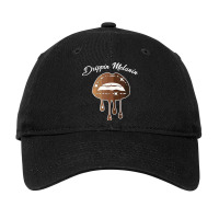 Melanin Lips Drippin Melanin Black & Hispanic Pride Blm Gift Adjustable Cap | Artistshot