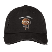 Melanin Lips Drippin Melanin Black & Hispanic Pride Blm Gift Vintage Cap | Artistshot