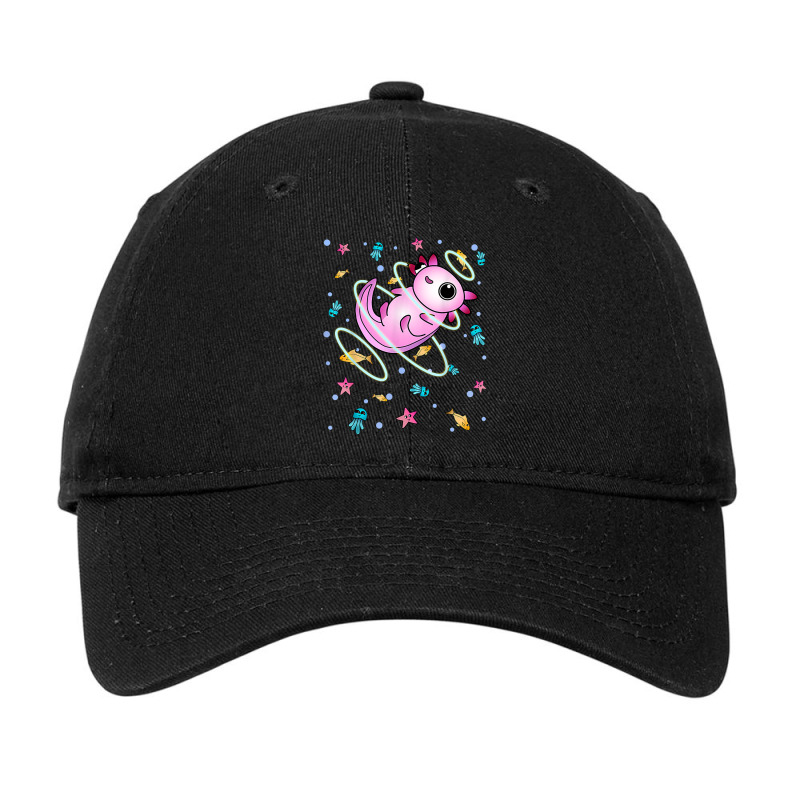 Underwater Axolotl Adjustable Cap | Artistshot