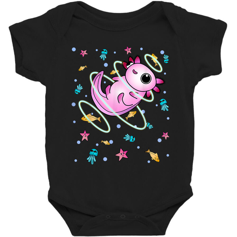 Underwater Axolotl Baby Bodysuit | Artistshot