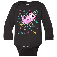 Underwater Axolotl Long Sleeve Baby Bodysuit | Artistshot