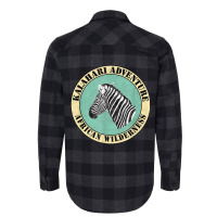 Kalahari Adventure - Classical Retro Africa Fan Flannel Shirt | Artistshot