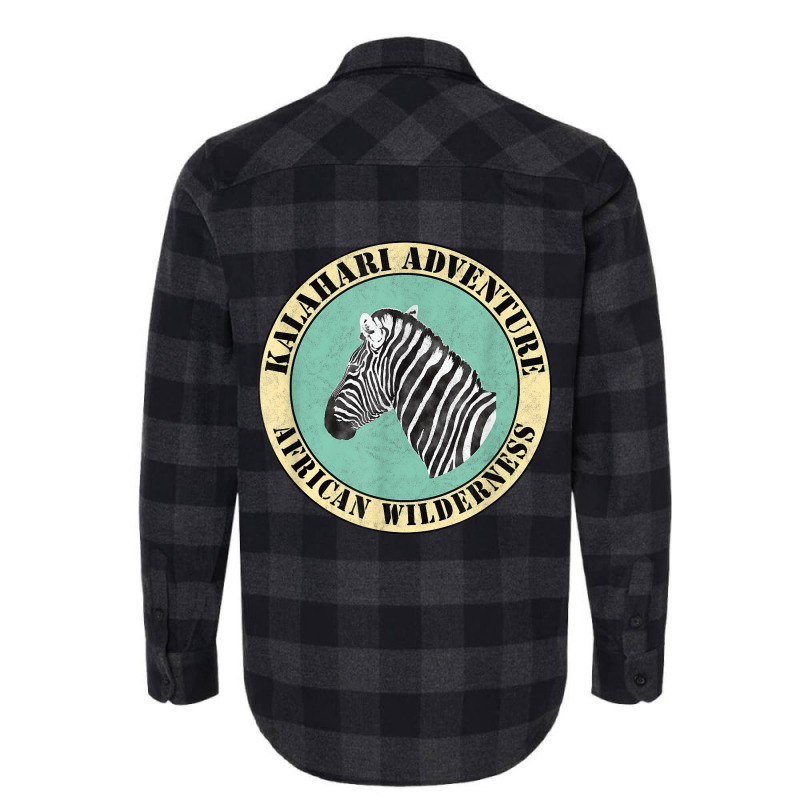 Kalahari Adventure - Classical Retro Africa Fan Flannel Shirt by LUCYICHARDS | Artistshot