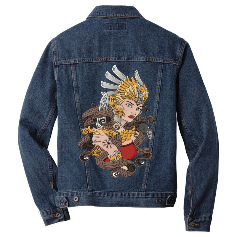 Warrior Woman Men Denim Jacket | Artistshot