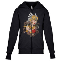 Warrior Woman Youth Zipper Hoodie | Artistshot