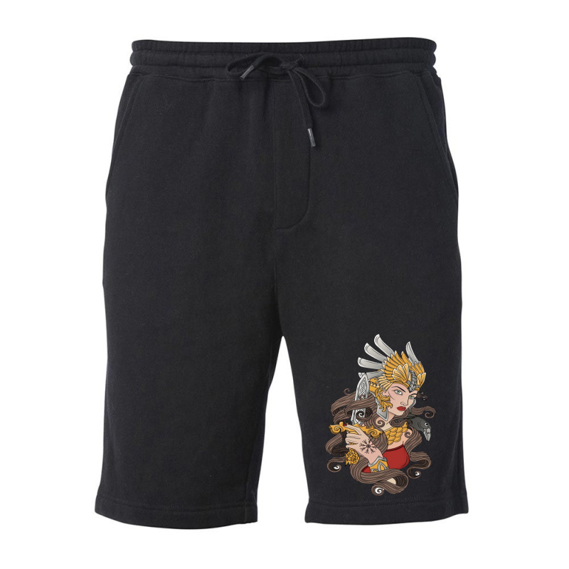 Warrior Woman Fleece Short | Artistshot