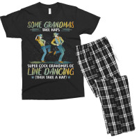 Womens Some Grandmas Take Naps Cool Grandmas Go Line Dancing Vneck Men's T-shirt Pajama Set | Artistshot