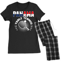 Panama Table Tennis Lovers Support Panamanian Ping Pong Team T Shirt Women's Pajamas Set | Artistshot