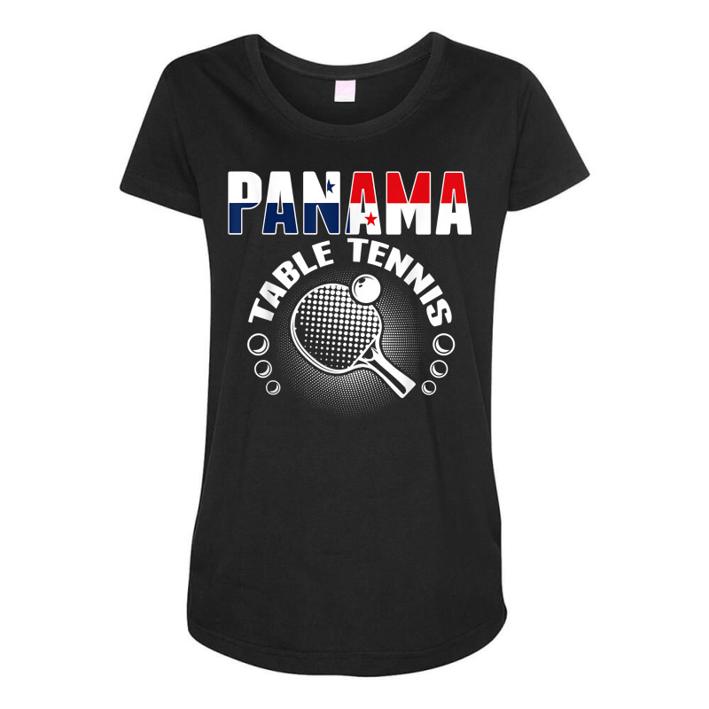 Panama Table Tennis Lovers Support Panamanian Ping Pong Team T Shirt Maternity Scoop Neck T-shirt by rennambka | Artistshot