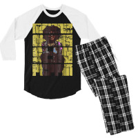 Natural Hair T Shirt - Melanin Chicks Stay Poppin - Gift Men's 3/4 Sleeve Pajama Set | Artistshot