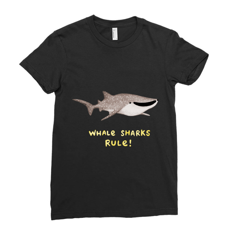 Whale Sharks Rule! Ladies Fitted T-Shirt by Min05 | Artistshot