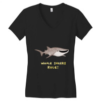 Whale Sharks Rule! Women's V-neck T-shirt | Artistshot