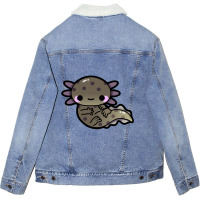 Wild Axolotl Unisex Sherpa-lined Denim Jacket | Artistshot