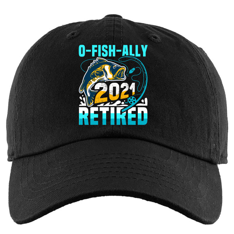 Ofishally 2021 Retired Funny Fishing Fisherman Retirement Kids Cap by BarbaraArtist | Artistshot