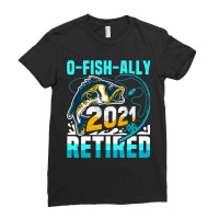 Ofishally 2021 Retired Funny Fishing Fisherman Retirement Ladies Fitted T-shirt | Artistshot