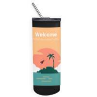 Welcome To Pterodactyl Home Skinny Tumbler | Artistshot