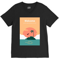 Welcome To Pterodactyl Home V-neck Tee | Artistshot