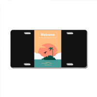 Welcome To Pterodactyl Home License Plate | Artistshot