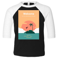 Welcome To Pterodactyl Home Toddler 3/4 Sleeve Tee | Artistshot