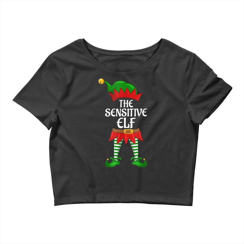 Sensitive Elf Family Matching Group Christmas Party T Shirt Crop Top by maryannmjra8 | Artistshot