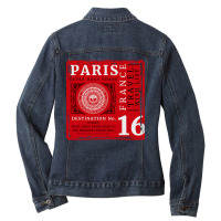 Paris, France Travel Wish List Ladies Denim Jacket | Artistshot