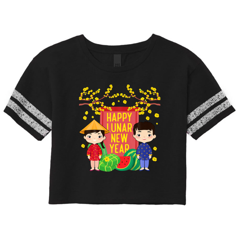 Ao Dai Kids Happy Lunar New Year | Vietnamese New Year 2023 Scorecard Crop Tee by krobeamoterou | Artistshot