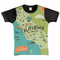 California Map Golden State Hippie Birthday Kids Trip Graphic Youth T-shirt | Artistshot