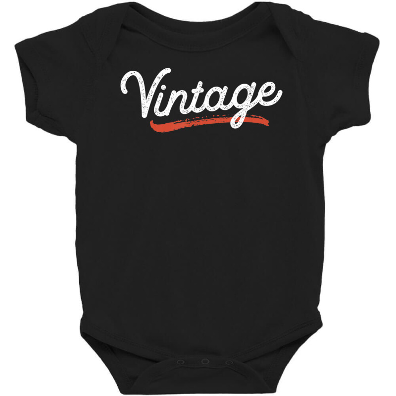 Word That Say Vintage Cool Classic Retro Distressed Baby Bodysuit by rastyrocl | Artistshot