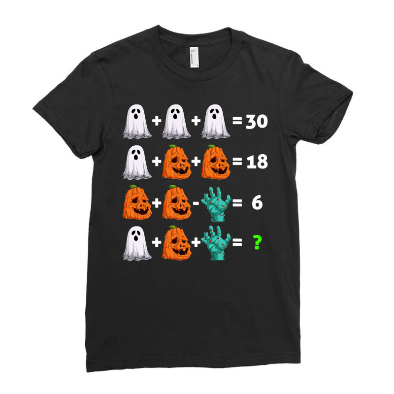 Operation Halloween Costume Math Teacher Ladies Fitted T-Shirt by BarbaraArtist | Artistshot