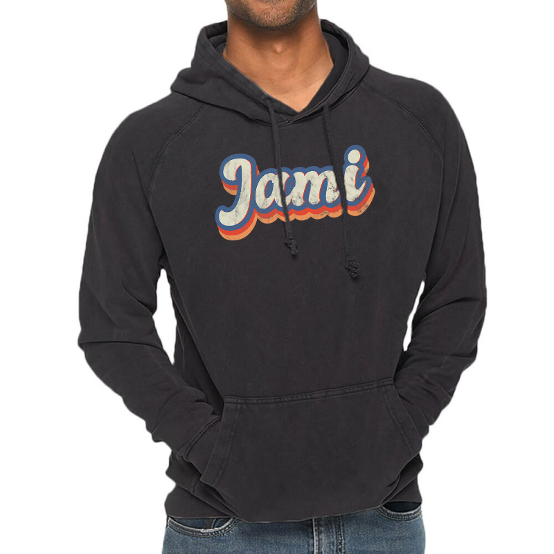 Jami Personalized Name  Custom Lettering 70 S Vintage Hoodie | Artistshot