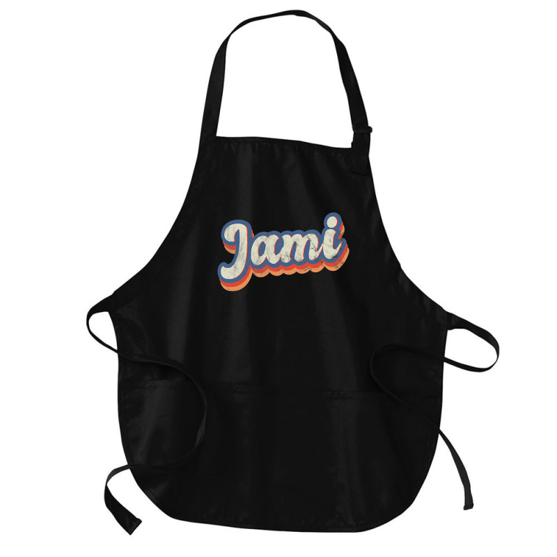 Jami Personalized Name  Custom Lettering 70 S Medium-length Apron | Artistshot