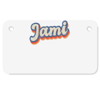 Jami Personalized Name  Custom Lettering 70 S Motorcycle License Plate | Artistshot