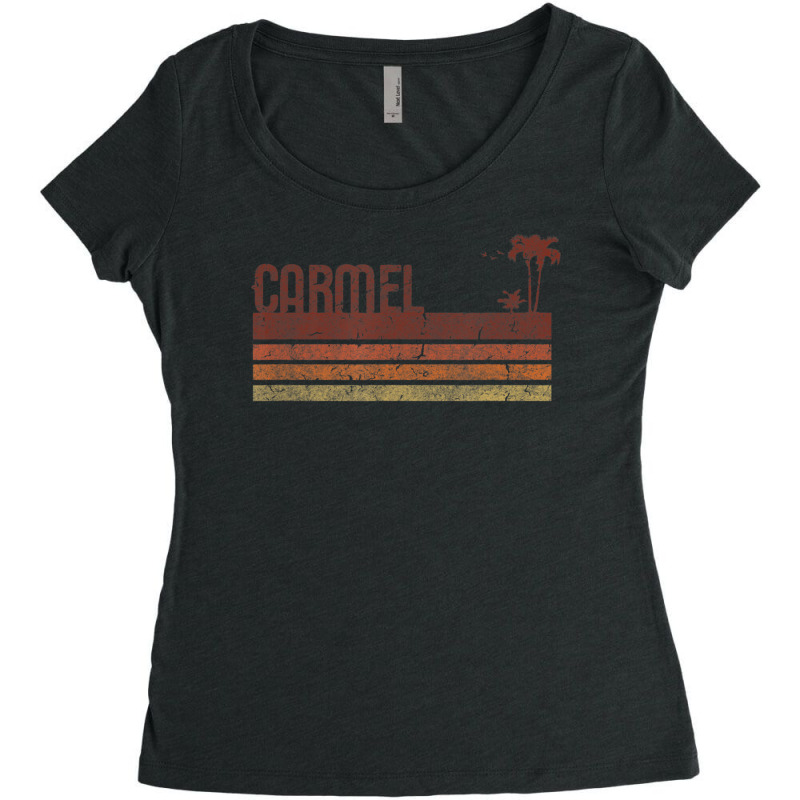 Carmel California Vintage 70s 80s Vacation Women's Triblend Scoop T-shirt by hongquangd | Artistshot