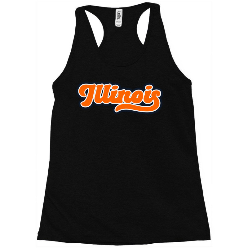 Retro Illinois Script Racerback Tank by LindaMarisa | Artistshot