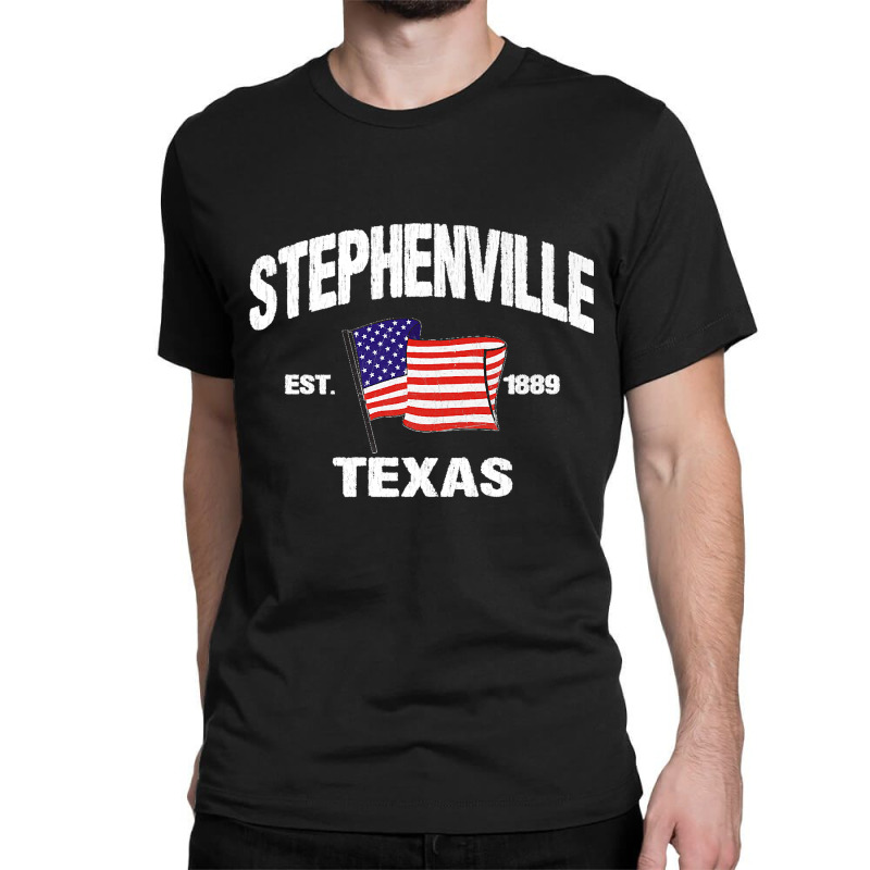 Stephenville Texas Tx Usa Stars & Stripes Vintage Style Premium Classic T-shirt by JilmarM.Perez | Artistshot