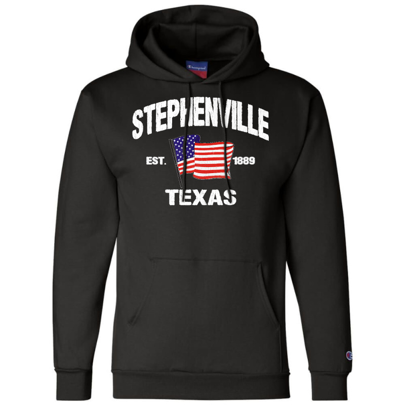 Stephenville Texas Tx Usa Stars & Stripes Vintage Style Premium Champion Hoodie by JilmarM.Perez | Artistshot