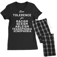 Stop Racism Sexism Ableism Homophobia Transphobia Funny Tee T Shirt Women's Pajamas Set | Artistshot