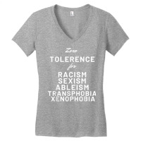 Stop Racism Sexism Ableism Homophobia Transphobia Funny Tee T Shirt Women's V-neck T-shirt | Artistshot