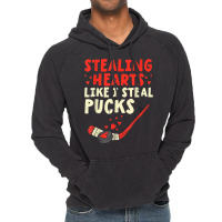 Stealing Heart Like I Steal Pucks Valentines Day Hockey T Shirt Vintage Hoodie | Artistshot