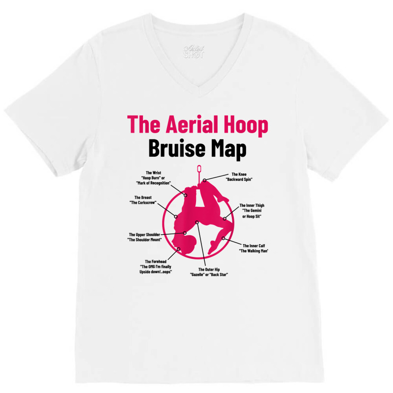 The Aerial Hoop Bruise Map Acrobatics Gymnastics Sports T Shirt V-Neck Tee by deemerx8lmshare | Artistshot